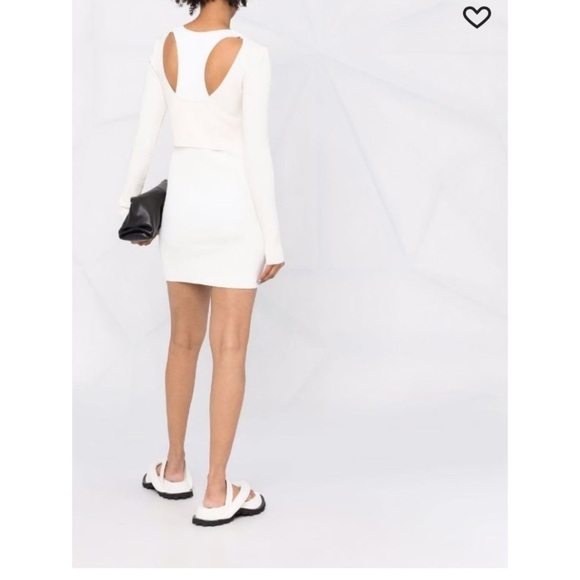 GAUGE81 Khota Knit Double-Layered Dress Sz XS Ivory - Picture 6 of 14